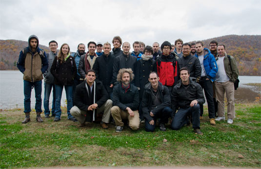 Participants of the 2013 Montreal Fall Graphics Retreat - GRAND Café @ McGill Gault Nature Reserve