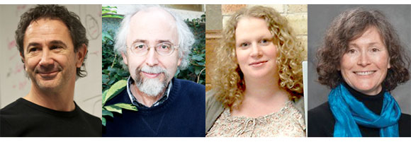 Drs. Eugene Fiume (University of Toronto), Przemyslaw Prusinkiewicz (University of Calgary), Regan Mandryk (University of Saskatchewan) and Catherine Middleton (Ryerson University)